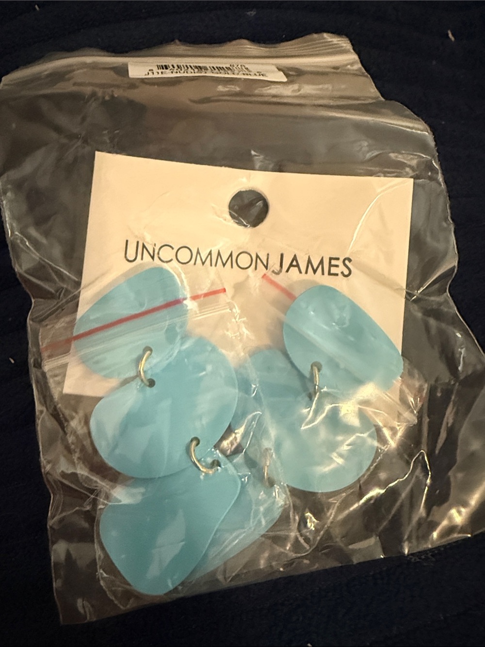 Uncommon James Turquoise Blue Layered Drop Earrings